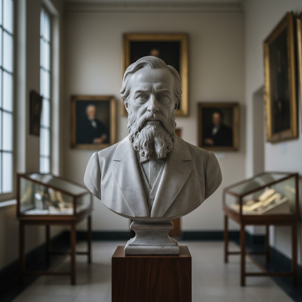 Un buste de l'ING gallery-de-case cerrées non-identubble pourry bougies.